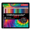 Lápices Acuarelables Profesional Stabilo Aquacolor 24 Color