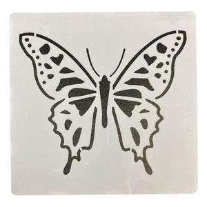 Plantilla Stencil 15x15 Cm Diseño Mariposas