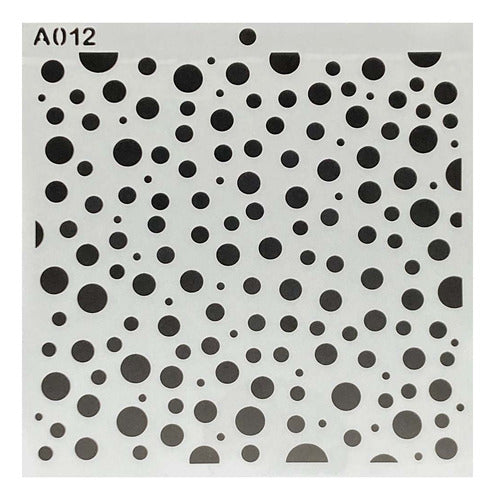 Plantilla Flexible 15x15 Cm Stencil Diseños Texturas