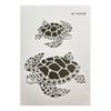 Plantilla Flexible Stencil A4 Diseño Animales Marinos