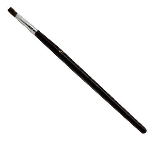 Pincel Punta Plana Pelo De Camello Escolar