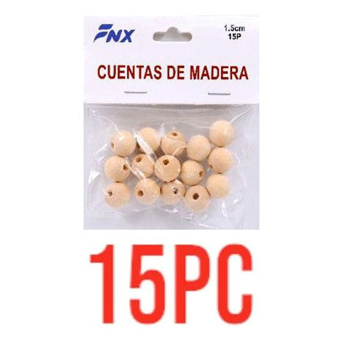 Cuentas De Madera Natural Manualidades