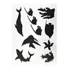 Plantilla Flexible Stencil Diseño Animales Marinos