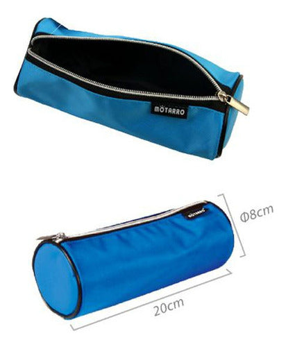 Estuche Escolar Liso Cilindrico 20x8 Cm