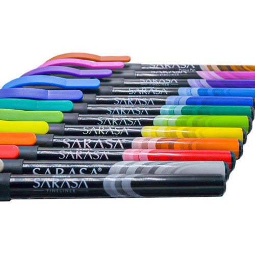 Plumones Tiralineas Sarasa Porous 0.8 Mm Zebra 12 Piezas