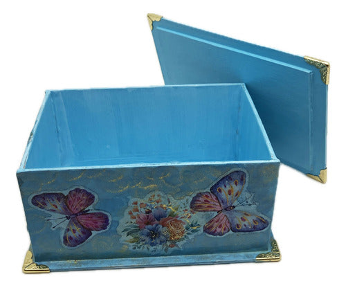 Caja Artesanal Decorativa Para Regalo Decoupage