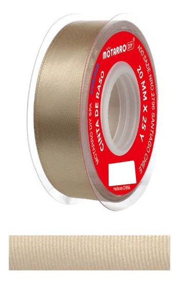 Cinta De Raso 2 Cm Colores 22 Mts