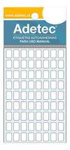 Etiqueta Manual Rectangular Blanca