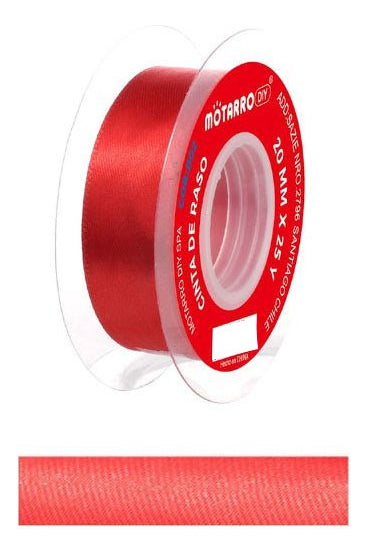 Cinta De Raso 2 Cm Colores 22 Mts