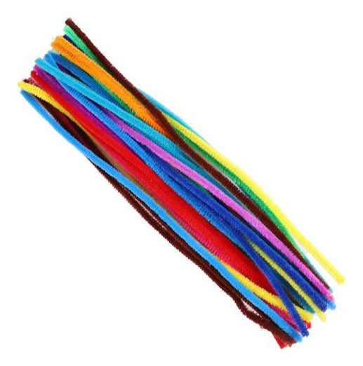 Set 30 Limpiapipas Chenille Felpa Colores Manualidades