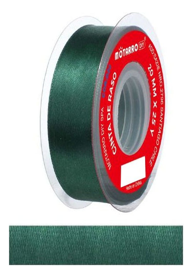 Cinta De Raso 2 Cm Colores 22 Mts
