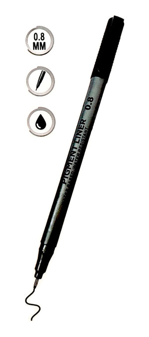 Lápiz De Tinta Negro Tiralíneas Escolar