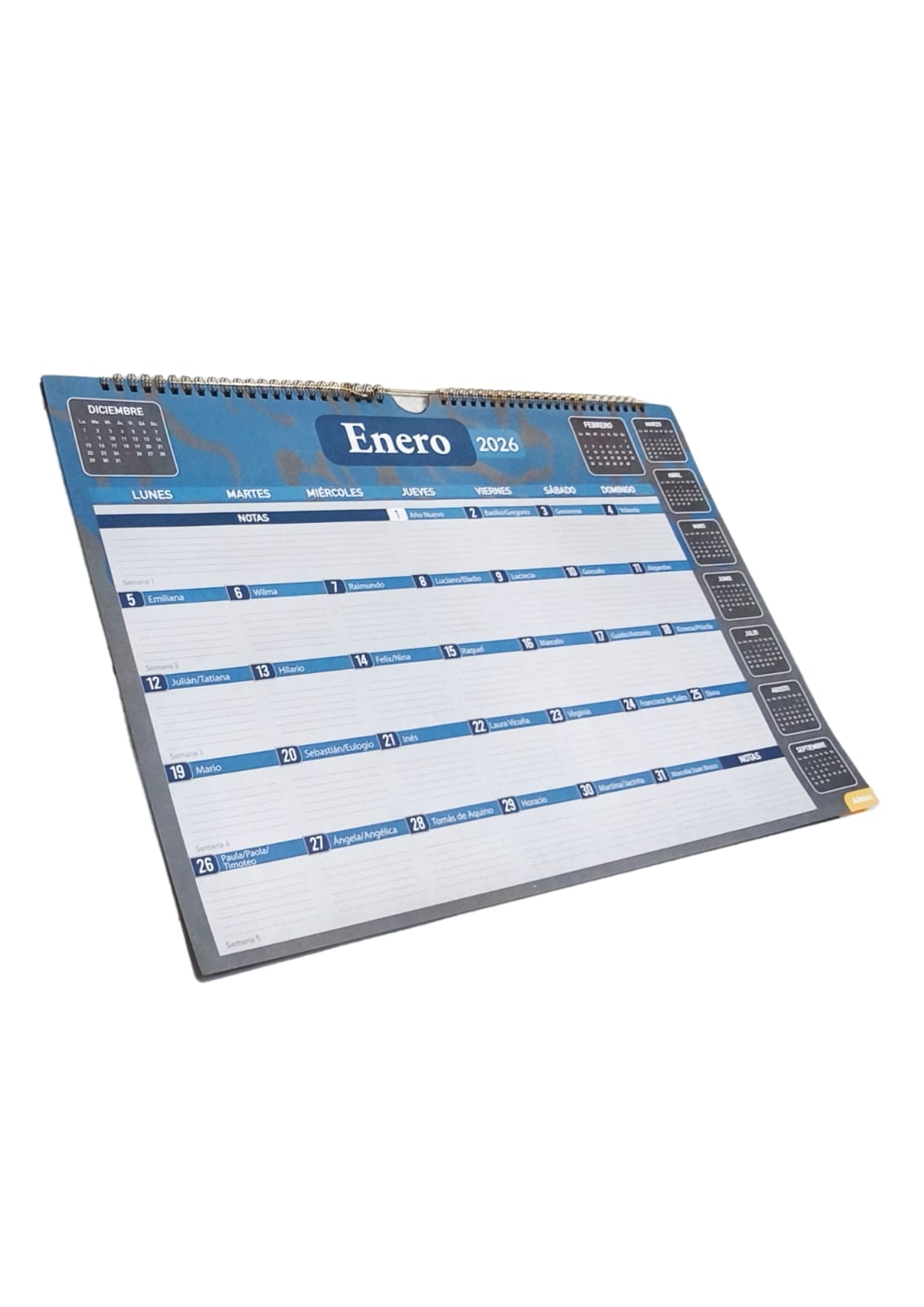 Calendario Anual Escritorio Adetec Juvenil