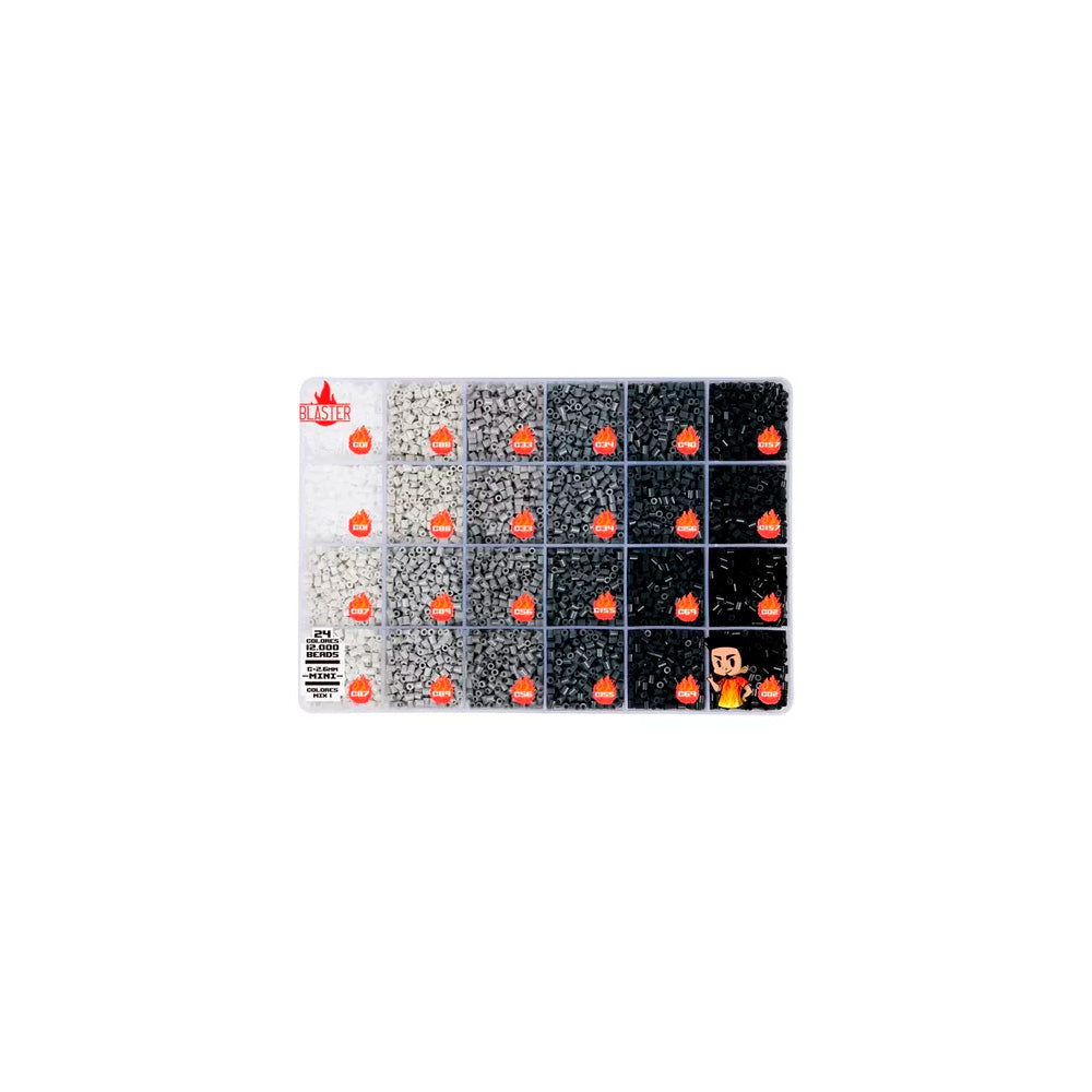 Caja Mostacillas Planchables Hama 2.6 Mm, 24 Col 12000 Beads